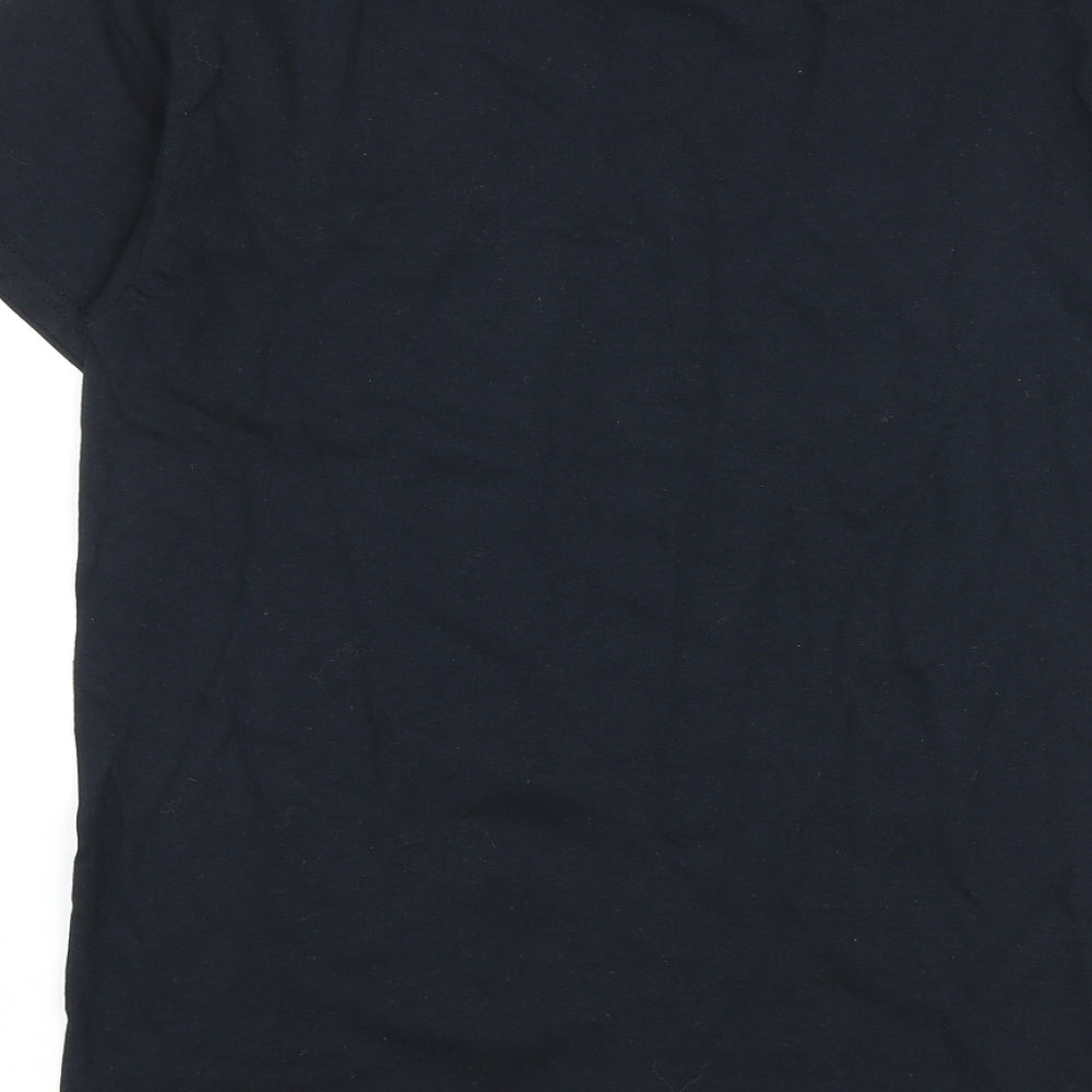 Mens UK Size S Gildan Black T-Shirt