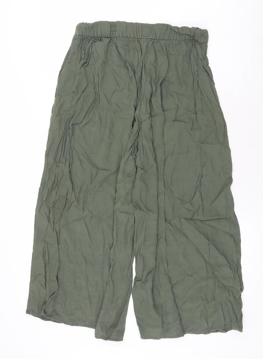 Womens UK Size S Gap Regular Fit Green Trousers