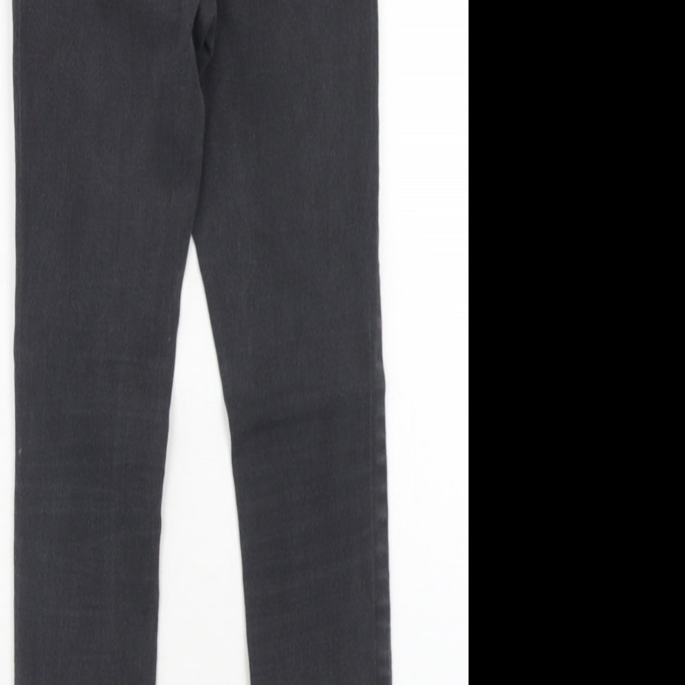 Noisy may Womens Black Cotton Skinny Jeans Size S L30 in Regular Zip