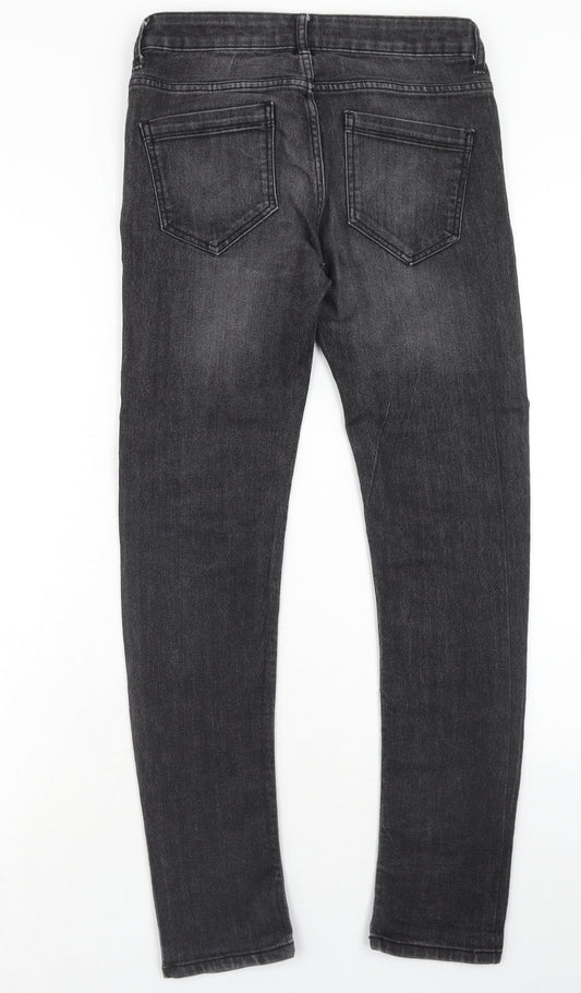 Denim & Co. Mens Black Cotton Skinny Jeans Size 28 in L32 in Regular Zip