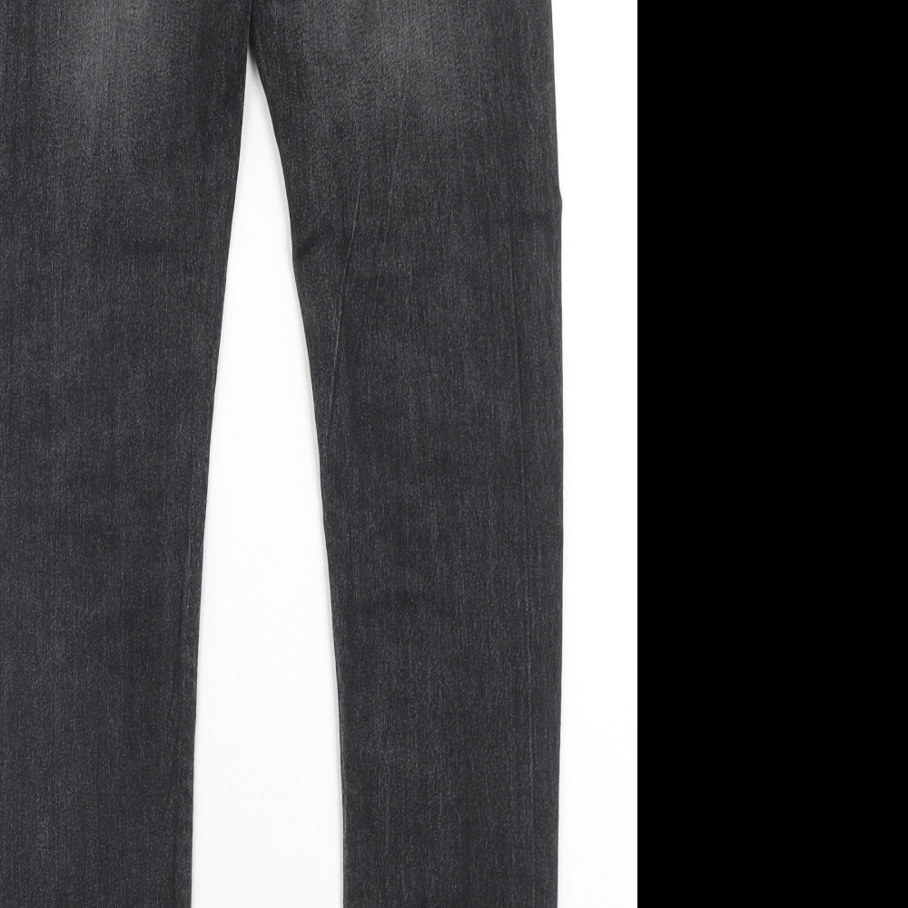 Denim & Co. Mens Black Cotton Skinny Jeans Size 28 in L32 in Regular Zip