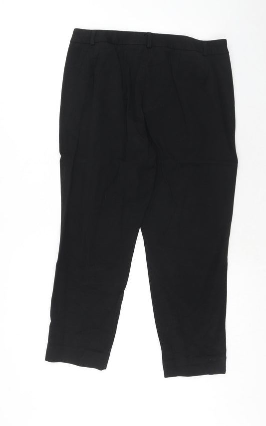 Womens UK Size 14 Marks and Spencer Regular Fit Blue Trousers