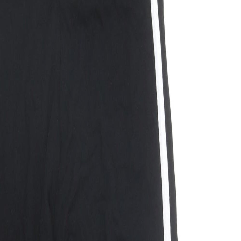 PRETTYLITTLETHING Womens Black Viscose Unitard One-Piece Size 6 Pullover - Side Stripe