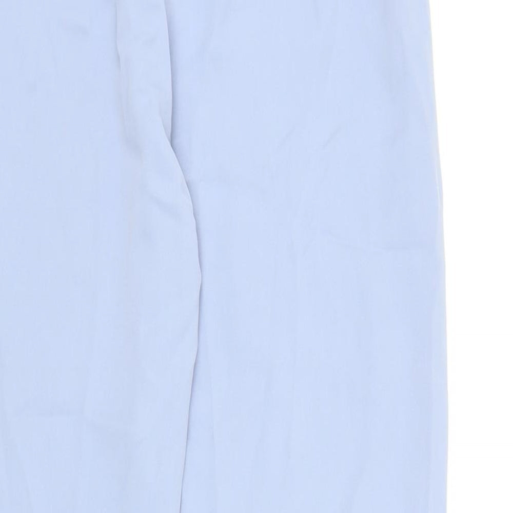 SheIn Womens Blue Polyester Dress Pants Trousers Size S Regular Zip
