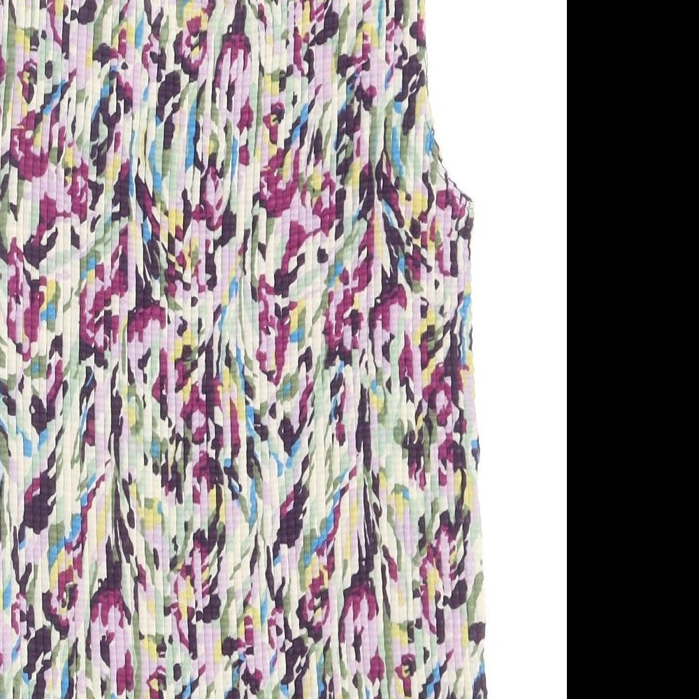 Womens UK Size L Nicola Multicoloured Basic Tank