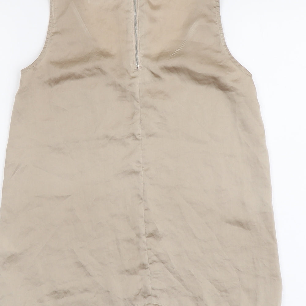 Womens UK Size 8 ASOS Beige Basic Tank