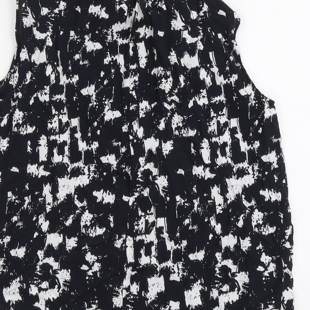 Womens UK Size XS Uniqlo Black Basic Tank
