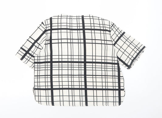 Womens UK Size 8 Missguided White Basic T-Shirt