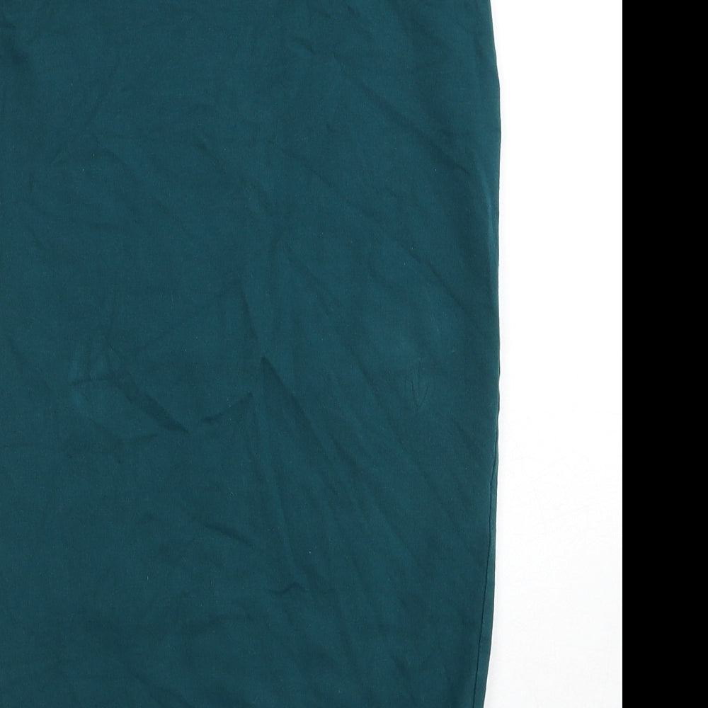 Atmosphere Womens Blue Cotton Bandage Skirt Size 8