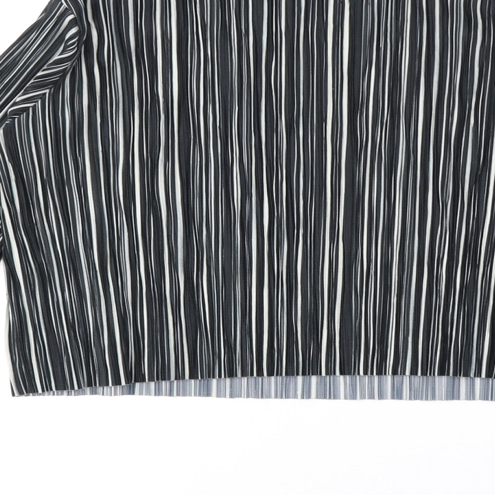 Womens UK Size 6 H&M Black Basic Blouse