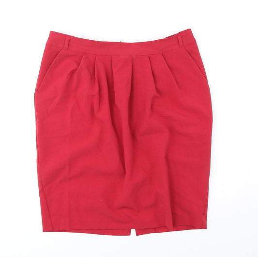 Womens UK Size 8 Papaya A-Line Skirt