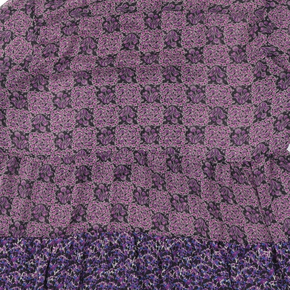 Womens UK Size 10 NEXT Purple Basic Blouse