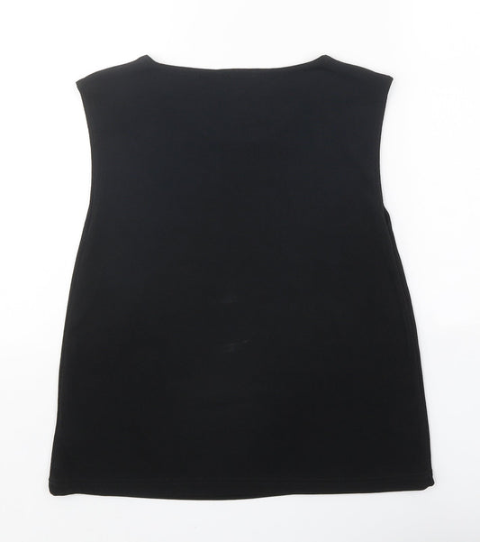 Berkertex Womens Black Polyester Basic Tank Size 16 Round Neck