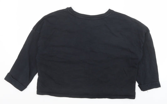 Womens UK Size 14 ASOS Black Pullover Sweatshirt