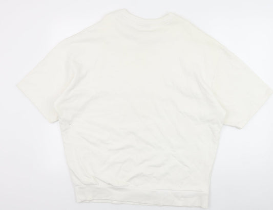 Womens UK Size M ASOS White Pullover Sweatshirt
