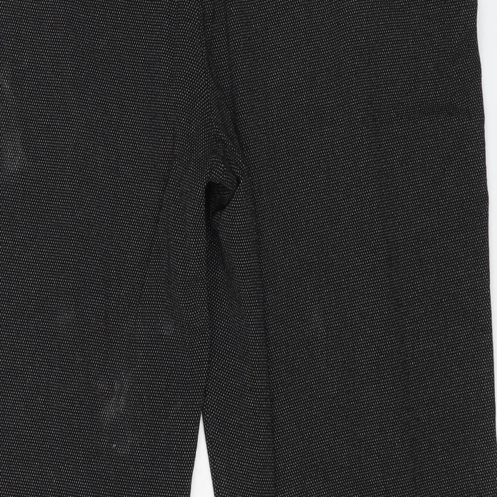 Womens UK Size 14 M&Co Regular Fit Dress Pants Grey Trousers