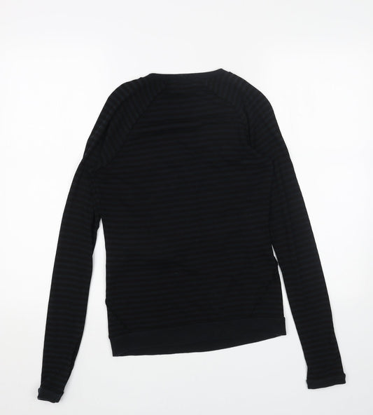 Womens UK Size 8 Topshop Black Basic T-Shirt