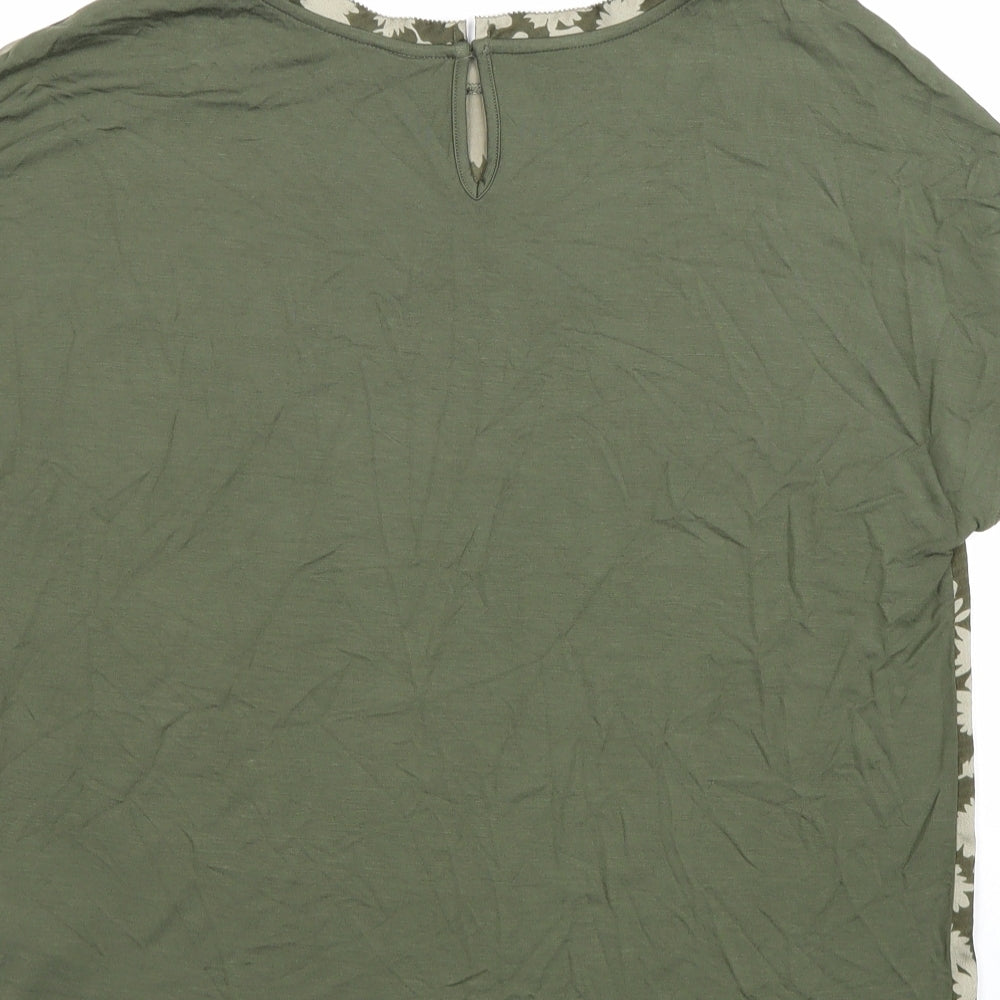 Womens UK Size 8 Marks and Spencer Green Basic Blouse