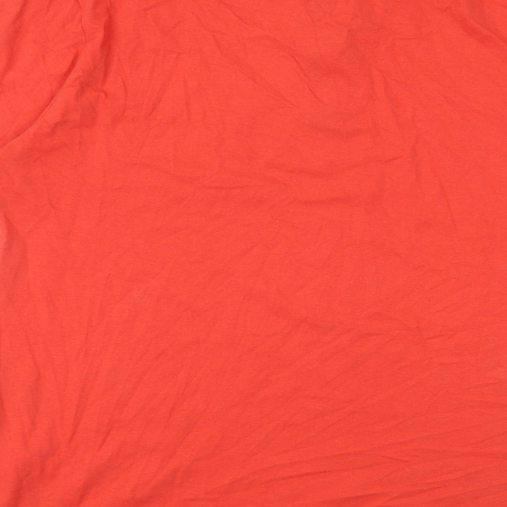 Atlas for men Mens Red Cotton Polo Size L Collared Button