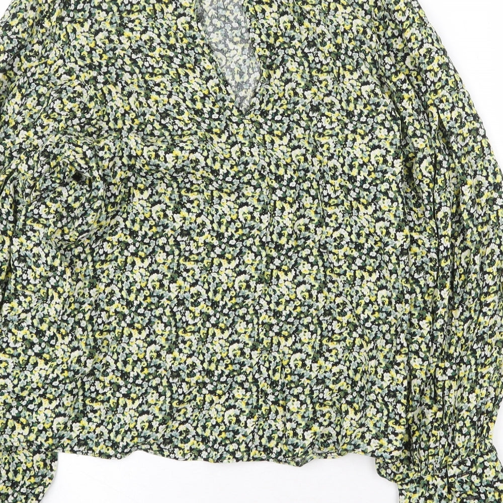 Womens UK Size M H&M Yellow Basic Blouse
