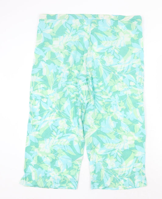 Womens UK Size 40 in Preworn Regular Fit Green Trousers