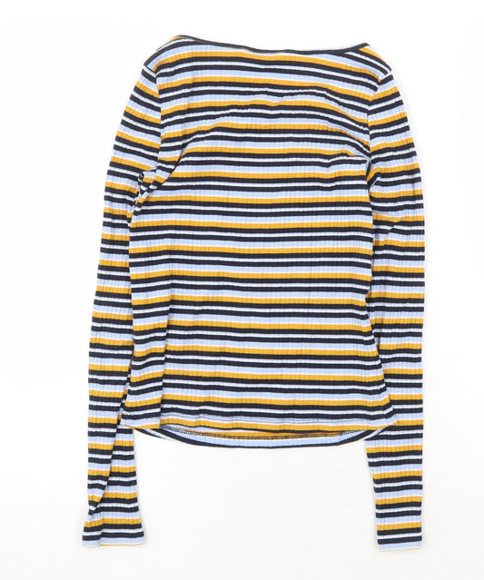 Womens UK Size XS Monki Multicoloured Basic T-Shirt