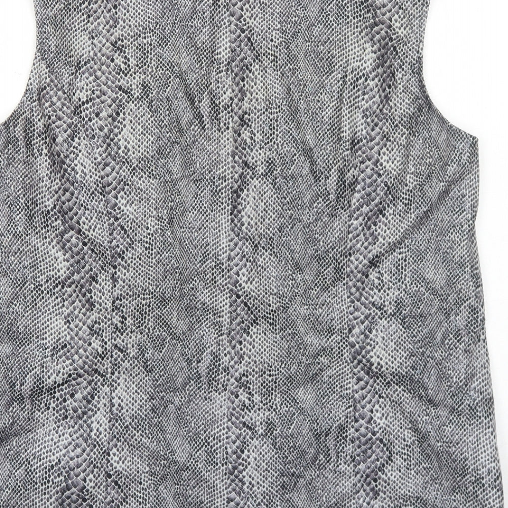 Womens UK Size 14 Preworn Grey Basic Tank