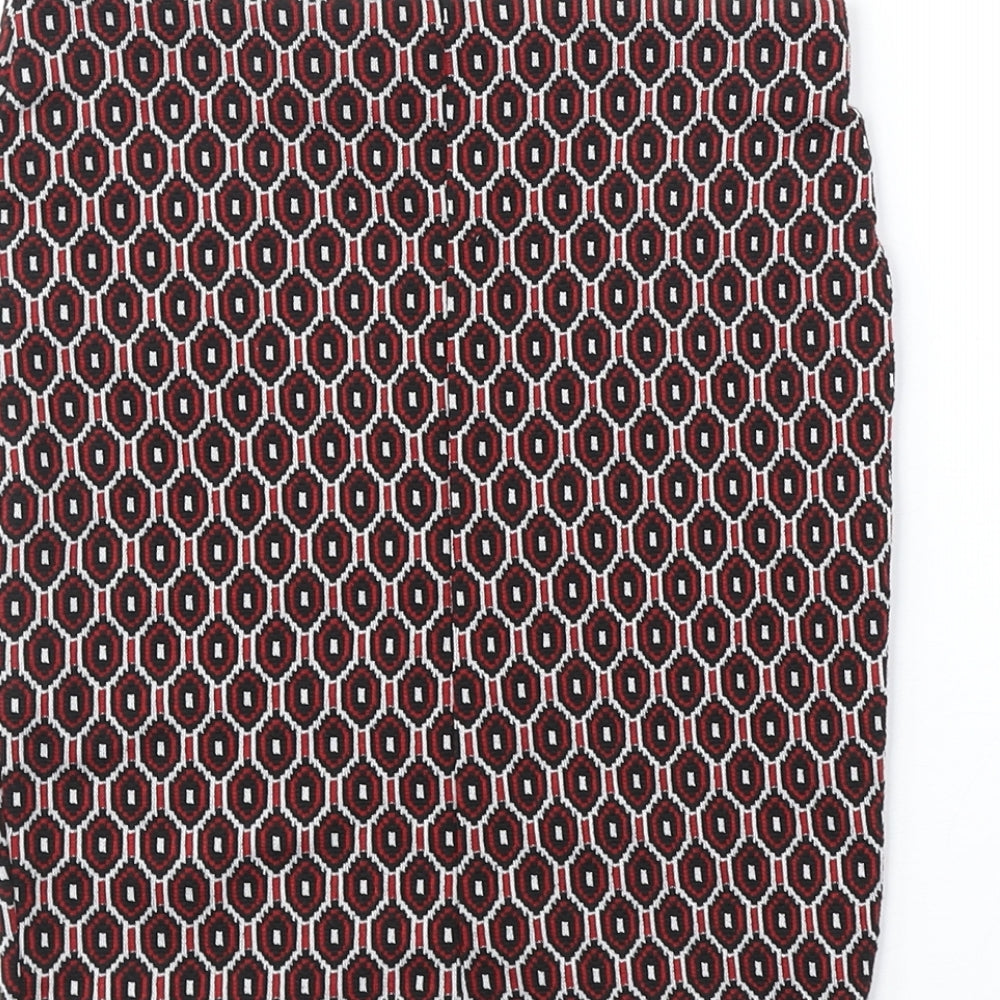 Primark Womens Black Geometric Polyester Straight & Pencil Skirt Size 4XL