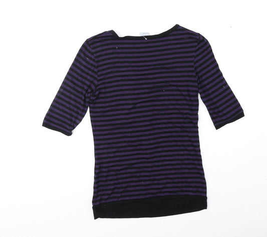 Womens UK Size 8 Oasis Purple Basic Blouse