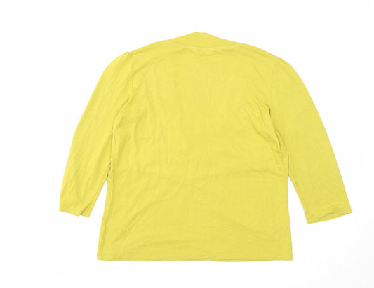 Womens UK Size 10 Marks and Spencer Yellow Basic Blouse