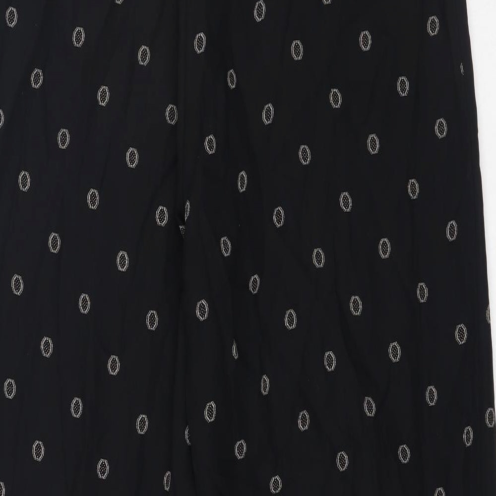 Womens UK Size 30 in Preworn Regular Fit Black Trousers