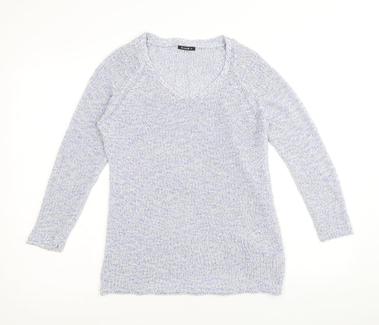 Womens UK Size 10 Roman Blue Pullover Jumper