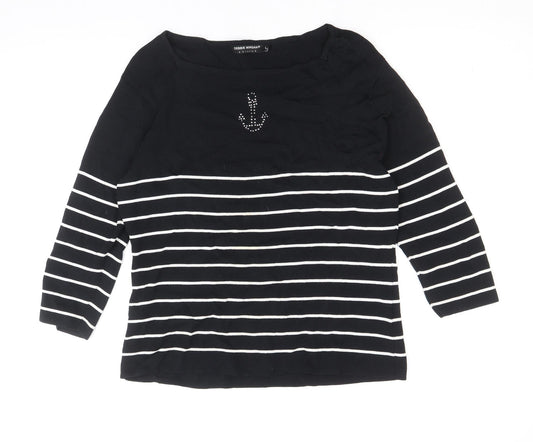 Womens UK Size L Debbie Morgan Black Pullover Jumper