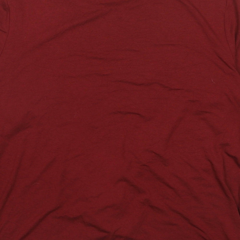 Womens UK Size 14 Peacocks Red Basic Blouse
