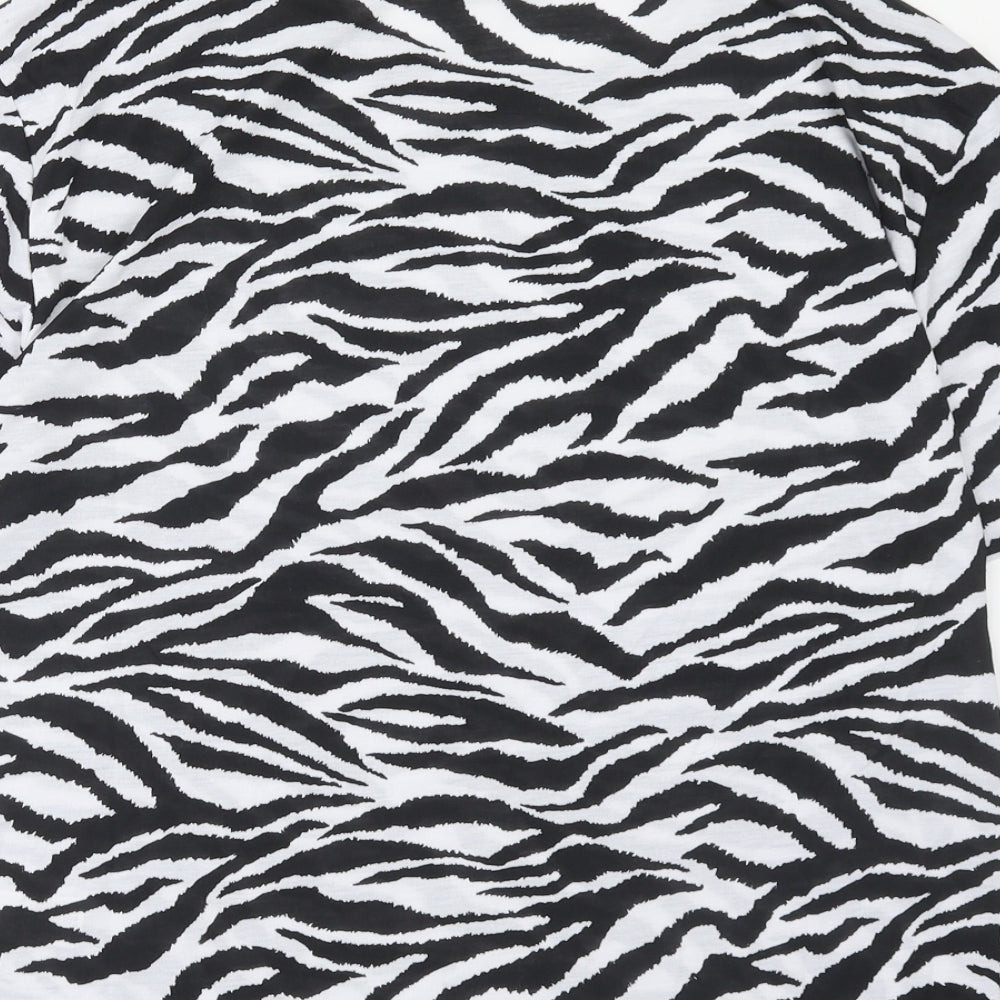 Womens UK Size 8 Marks and Spencer Black Basic T-Shirt