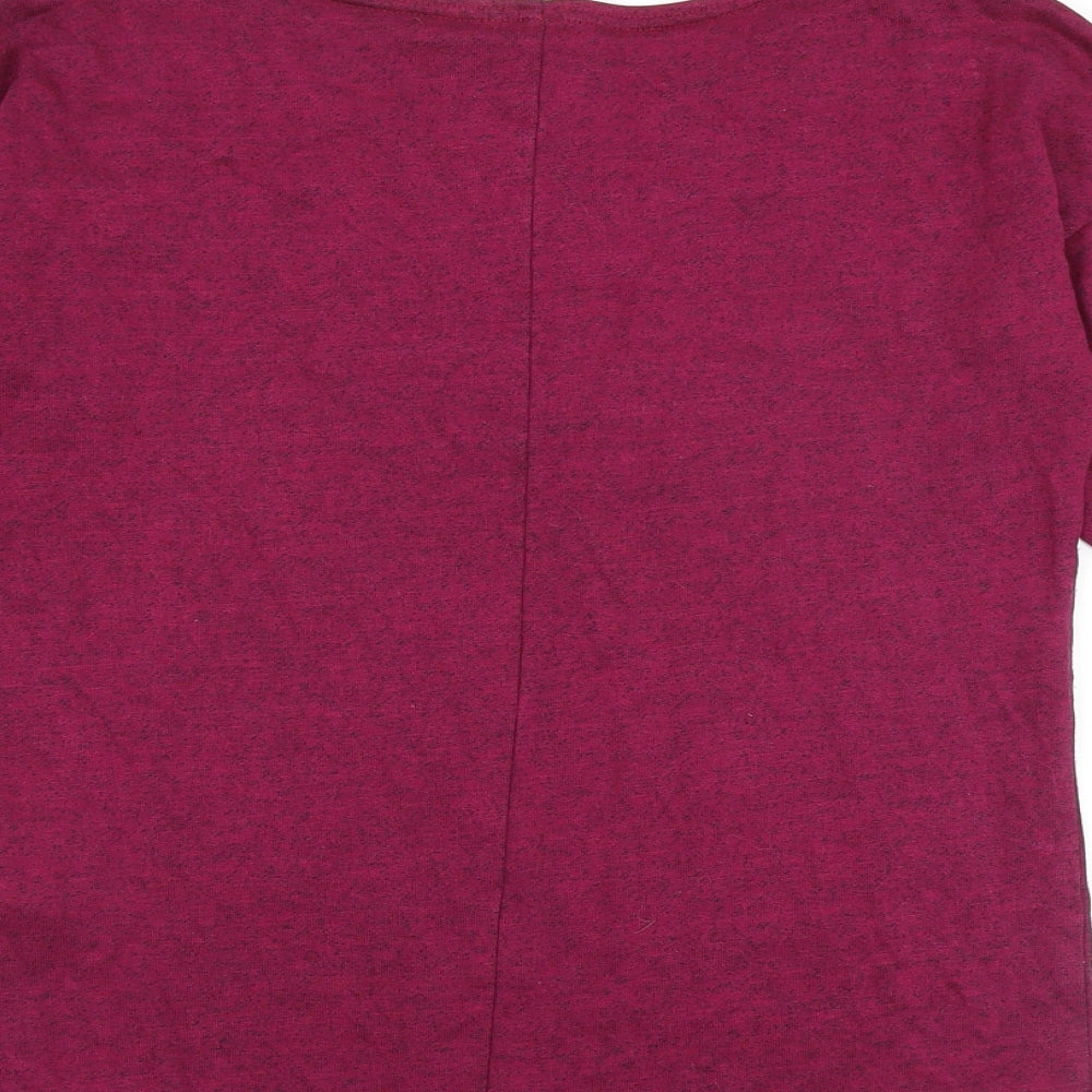 Womens UK Size M H&M Pink Basic Blouse