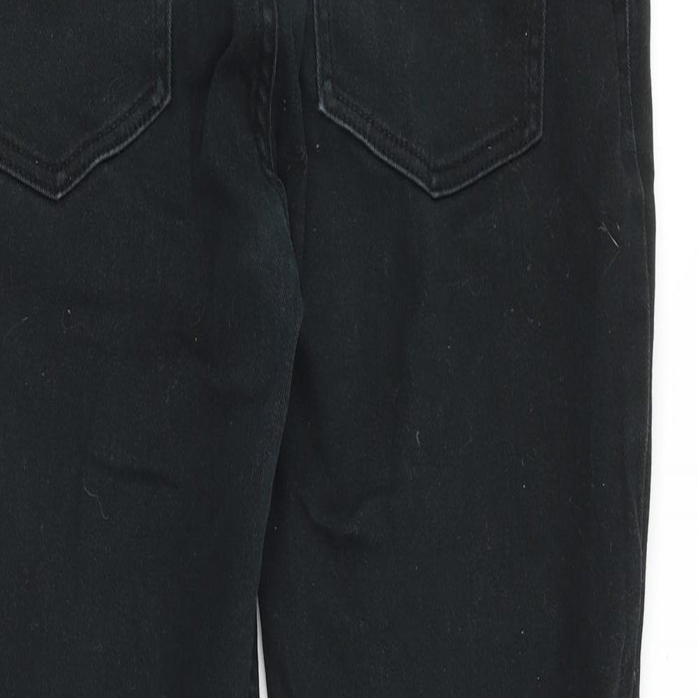 Denim & Co. Mens Black Cotton Straight Jeans Size 32 in Regular Zip