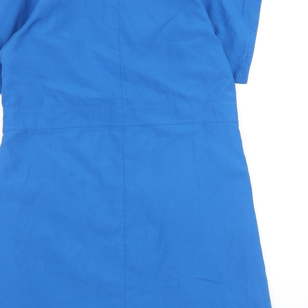 Damart Womens Blue Jacket Blazer Size 14 Button