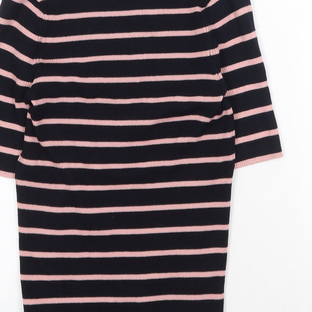 Womens UK Size XS Marks and Spencer Blue Basic T-Shirt