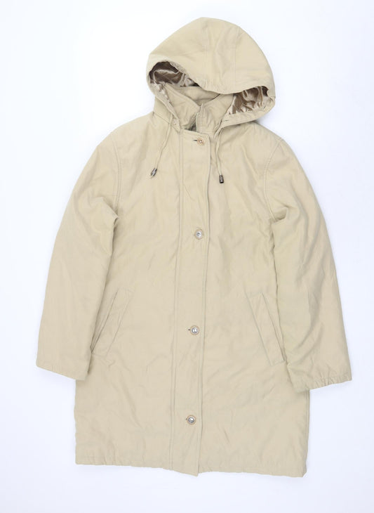 Womens UK Size 10 BHS Beige Overcoat