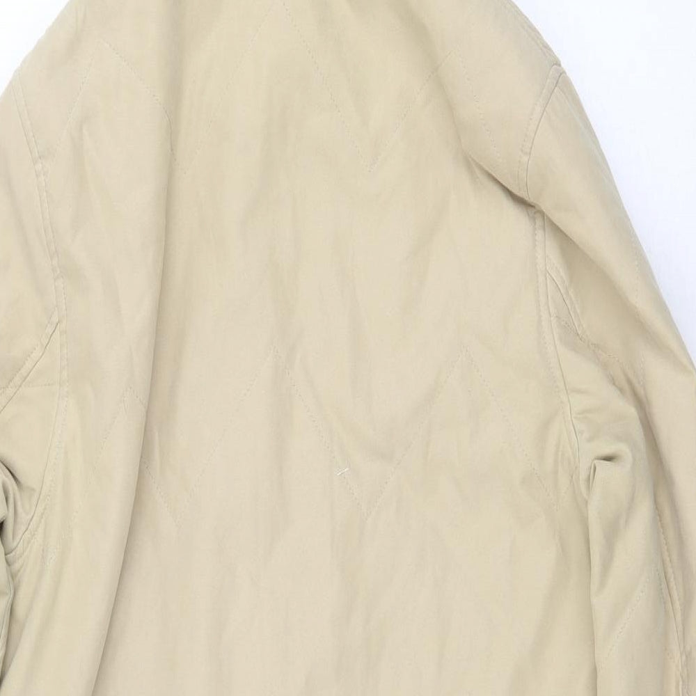 Womens UK Size 10 BHS Beige Overcoat