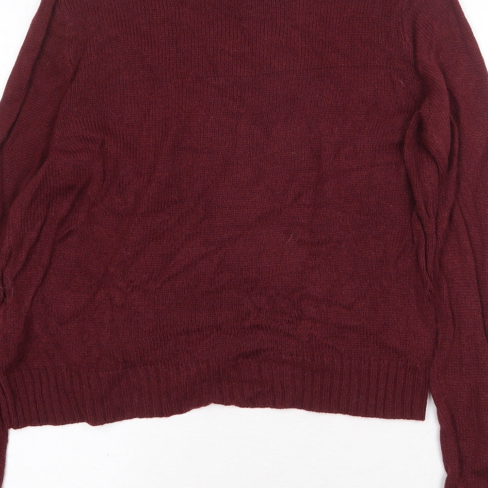 Womens UK Size S H&M Red Pullover Jumper