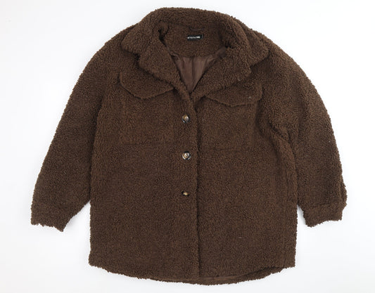 Womens UK Size 8 PRETTYLITTLETHING Brown Jacket