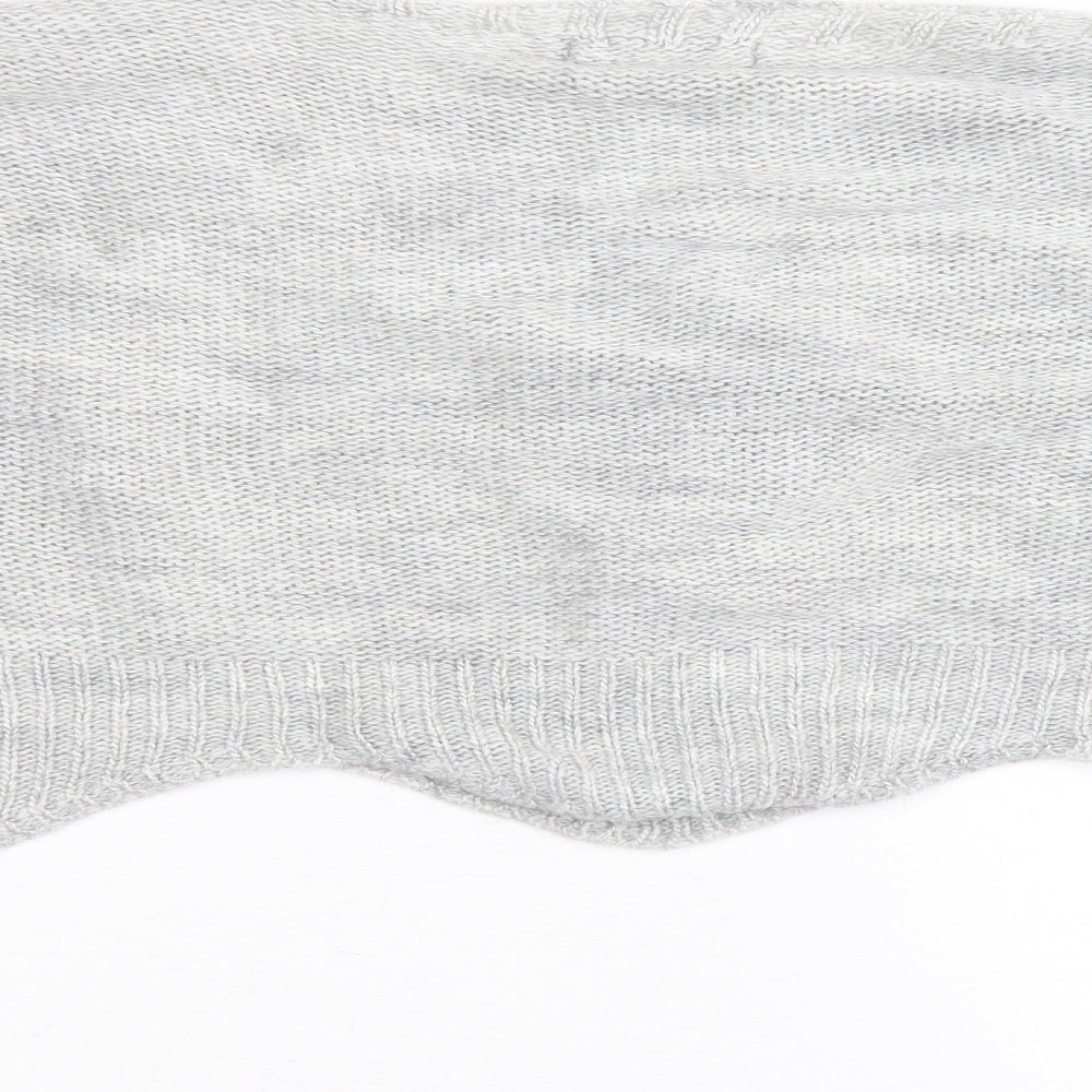 Womens UK Size M Cameo Rose Grey Pullover Jumper