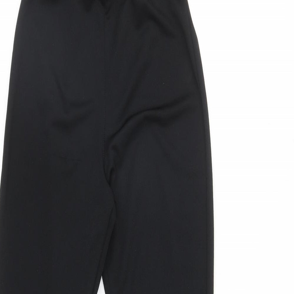 PRETTYLITTLETHING Womens Black Polyester Dungaree One-Piece Size 8 Pullover