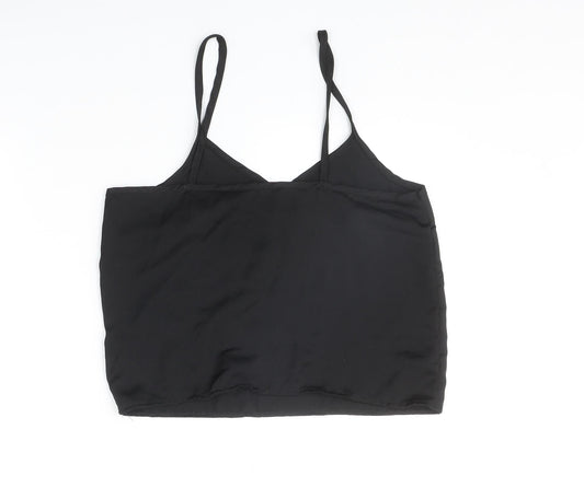 Womens UK Size 6 Missguided Black Basic Tank