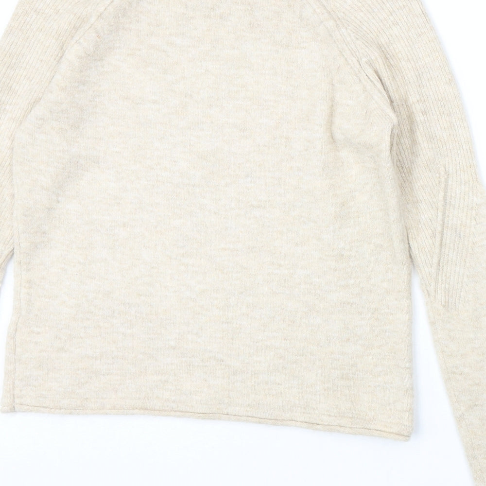 Womens UK Size 8 Topshop Beige Pullover Jumper