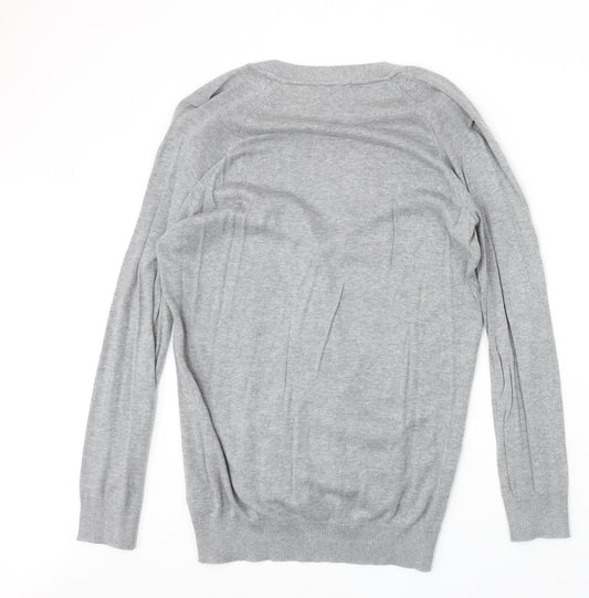 Womens UK Size S H&M Grey Cardigan Jumper