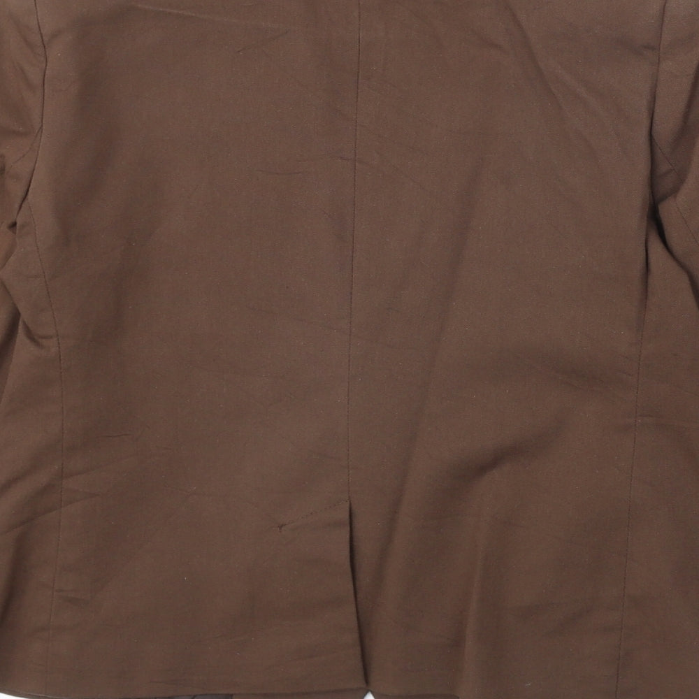Womens UK Size 14 Preworn Regular Brown Suit Jacket
