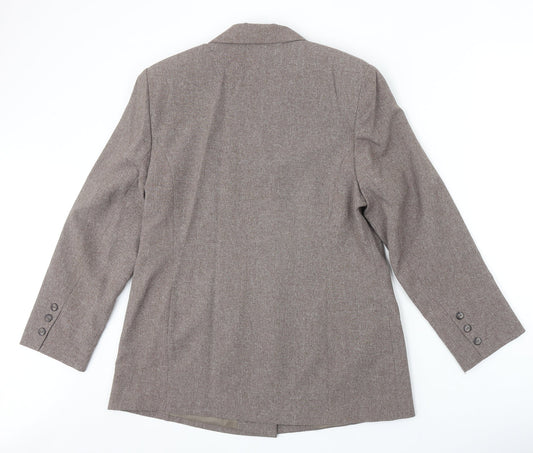 Womens UK Size 16 Essentials Regular Beige Suit Jacket